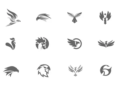 2021 Bird logos bird chicken logo phoenix wings
