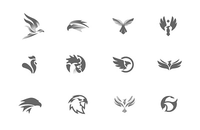 2021 Bird logos bird chicken logo phoenix wings