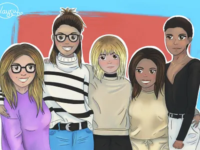 My little team art desing digital digital drawing digital illustration draw illustration procreate