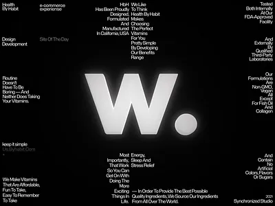 Health by habit SOTD on Awwwards animation grid interface ui ux video web website