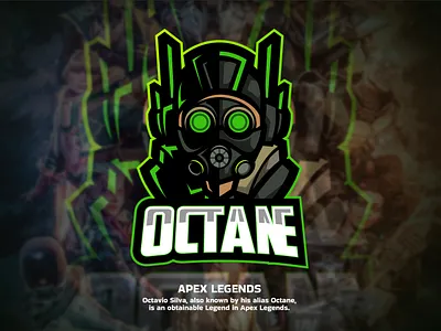 OCTANE Apex Legends | Esports logo apek legends branding design esport logo illustration logo mascot logo octane rdcl redicul vector
