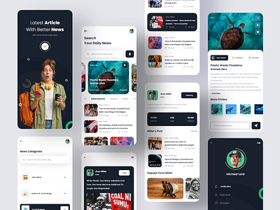 News Mobile App Design