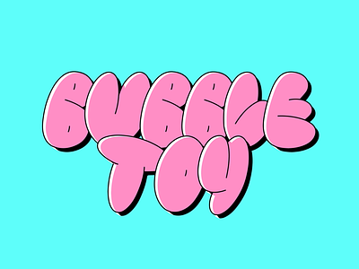 Animated Bubble Toy Typeface ae after effects animated animation bubble font graffiti kids kinetic text mograph motion graphics toy type typography