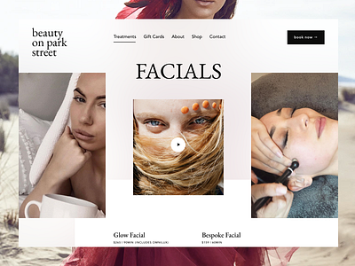 Beauty Salon - Inner page | Website Design beauty branding cosmetic fashion graphic design healthy home page landing landingpage makeup minimal salon typography ui ux web webdesign