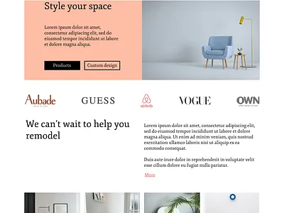 Furnit - Landing Page Redesign design typography ui ux