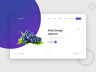 Classical Fruity Web Design animation branding design graphic design illustration typography ui ux vector web design