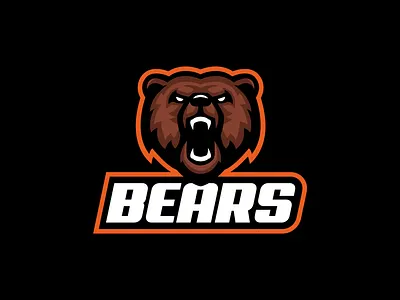 BEARS MASCOT LOGO | FOR SALE animal animal logo bear bear illustration bear logo bear mascot branding design esports esports logo for sale gaming grizzly identity illustrations logo sports sports logo team vector