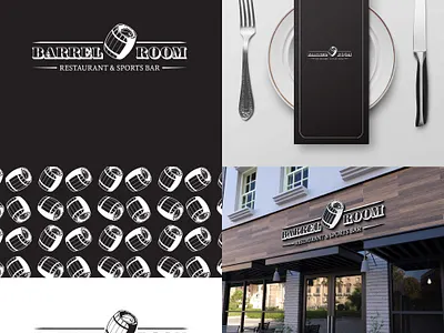 Barrel Room Logo and Branding Design branding design icon logo logo design typography vector