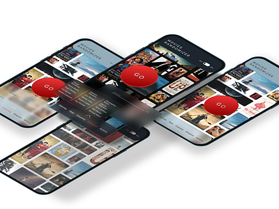 MOVIES RANDOMIZER app design figma graphic design ui ux
