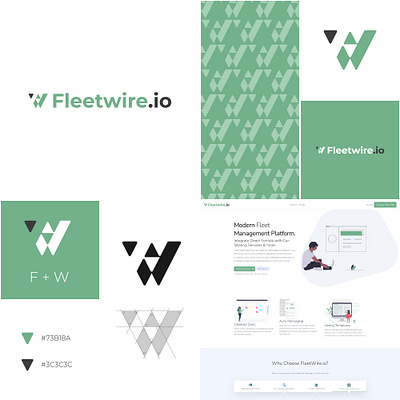 Fleetwire Logo and Branding Design branding design icon logo logo design typography vector