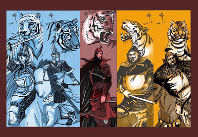 Year of Tigers cartoon chinese new year design digital art drawing history illustration procreate