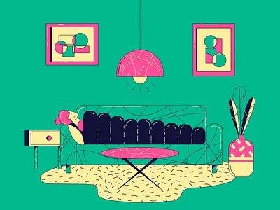 Don’t Touch My Depression II adobe illustrator behance character character vector depression mood depression mood illustration design dribbble flat character flat character design flat design flat girl design freelance illustrator illustration illustrator mood illustration procreate vector vector girl character vector illustration