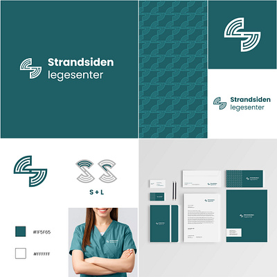 Strandsiden legesenter Logo and Branding Design branding design icon logo logo design typography vector