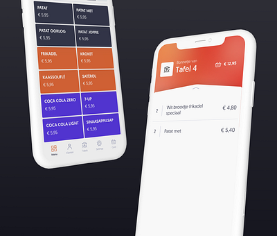 UI Design Order Application branding dashboard design graphic design illustration logo typography ui ux vector