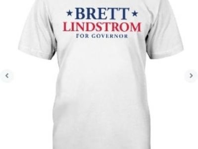 Brett Lindstrom For Governor t shirt design graphic design illustration