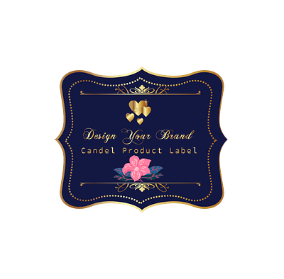 Candle product label design banner branding graphic design icon illustration label logo vector