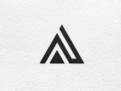 A+N monogram art clean design flat graphic design logo