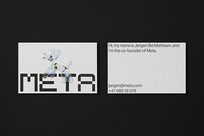 Meta black branding design illustration logo typography