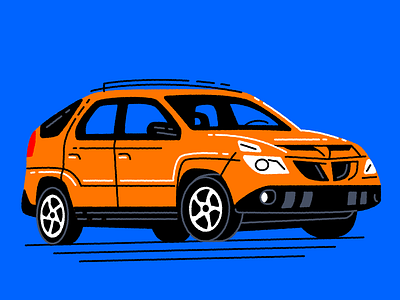 Daily Driver 010 — 2005 Pontiac Aztek american car aztek breaking bad car illustration luxury pontiac southwest vector whip