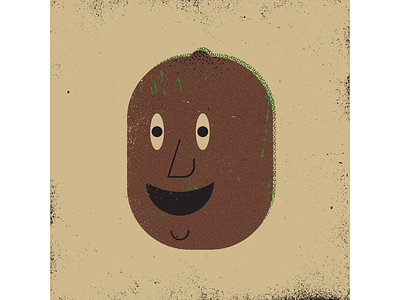 Kiwi digitalart digitaldesign graphicdesign illustration illustrator kiwi mid century mid century illustration retro retro illustration texture vector vintage illustration