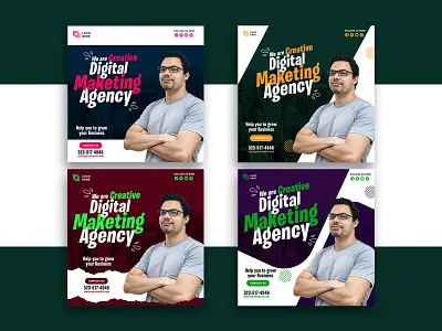 Digital Marketing Social Media Ads Design ads advertising banner branding design digital marketing agency digital marketing banner digital marketing post facebook ads graphic design illustration instagram ads instagram banner logo marketing social media social media banner social media post social media template web banner