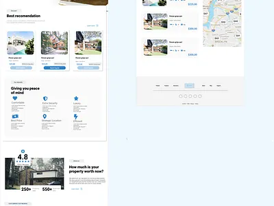 Interio Website house properties property realstate ui ux web webdesign website