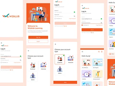 Online Learning App mobile app online learning ui