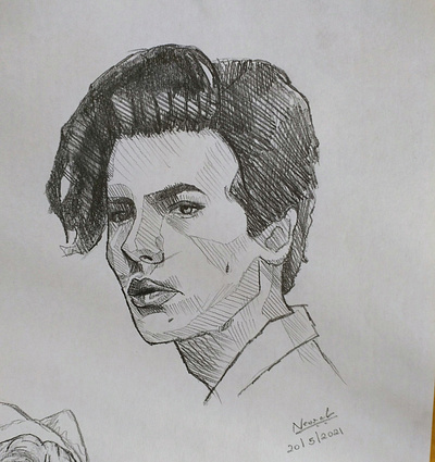 Pencil Sketch boy boy drawing man drawing man sketch pencil drawing pencil shade pencil sketch