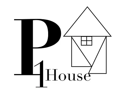 Logo for a property company black and white design digital art illustration logo