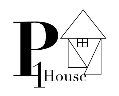 Logo for a property company black and white design digital art illustration logo