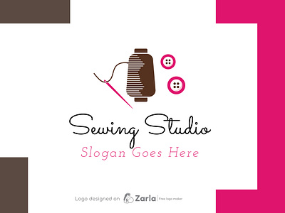 Sewing Logo apparel logo branding design free logo free logo maker logo logo design logo maker sewing sewing logo tailor logo tailor shop logo
