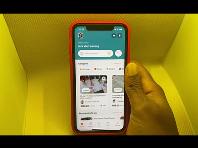 Course App animation appdesign courseapp dribble figma interactive mobiledesign productdesign ui uiux uiuxdesign webdesign