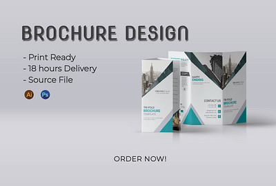 Tri-fold Brochure Design branding brochure business brochure corporate brochure creative brochure design graphic design social media banner tri fold brochure