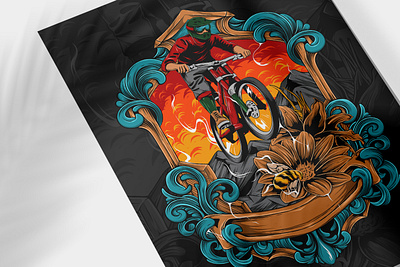 Mountain Bike Illustration 3d adobe animal animation app art artist beer bike bikers branding bycicle design graphic design illustration logo motion graphics sport ui