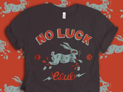 No Luck Club design graphic illustration vector