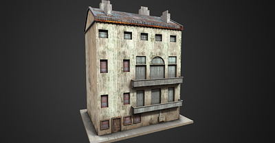 Low-poly Building 3d