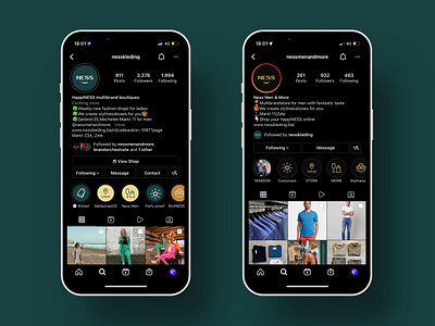 NESS: brand mockups (IG) brand mockup branding corporate identity design identity identity branding identity design logo mockup