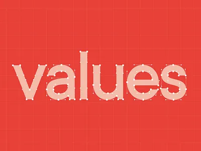 Designing Team Values design flat graphic design illustration typography vector