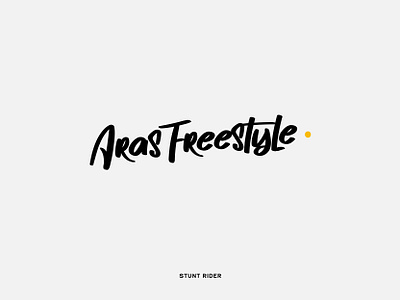 Aras Freestyle stunt rider logotype design moto sport branding clean design graphicdesign illustration logo logo design logodesign logotype minimal