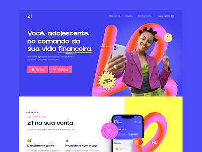 Case study z1.app app design figma finance product design web design young