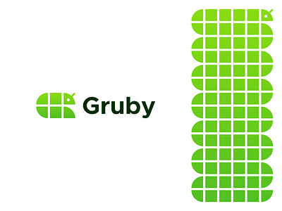 Logo Concept for Gruby abstract animal bolt branding bug concept designer for sell g letter grid icon identity insecticide insects letter logo pest pest control type ui