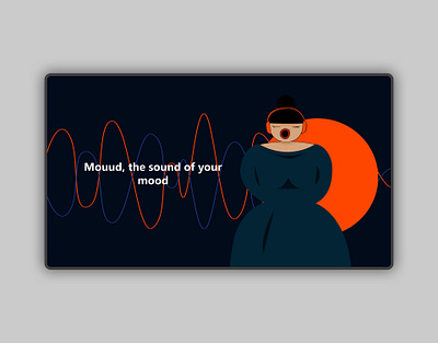 Mouud, the sound of your mood | Music platform dance graphic design music soundcloud spotify ui ux website