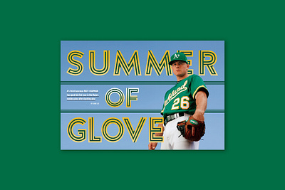 Oakland Athletics adobeindesign athletics baseball editorial editorialdesign graphic design layout layoutdesign mattchapman mlb oakland oaklanda oaklandas pasibe design publishing publishingdesign sports