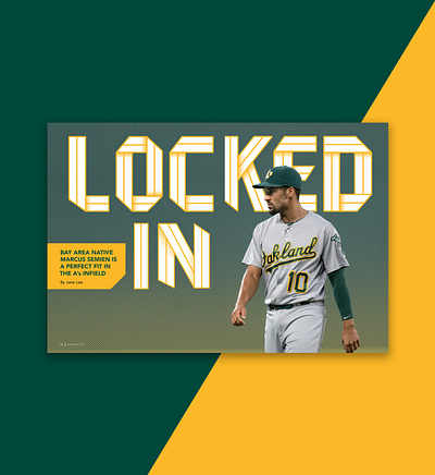 Oakland Athletics adobeindesign adobephotoshop athlete athletics baseball design editorial editorialdesign indesign mlb oakland oaklandas pasibe design photoshop printdesign publication publicationdesign sports