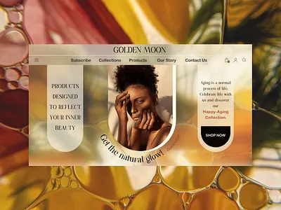 Landing Page For A Beauty Store beauty branding dailyui design ecommerce minimal store typography ui ux vector web webdesign
