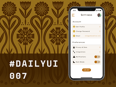 Daily UI 007: Settings accessibility accessible death design design challenge edit figma inspo logo privacy profile settings settings page ui