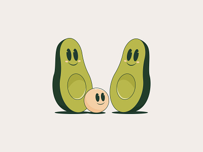 Avocado family adobe adobe illustrator adobe photoshop daily daily illustration dailyillustration digital art digitalart graphic design illustration illustrationdaily