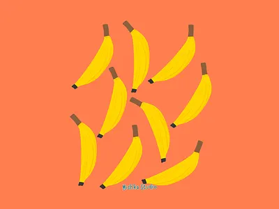 Yellow Bananas banana banana drawing digital art digital illustration fruit art graphic design home decor office decor wall art wall decor yellow bananas