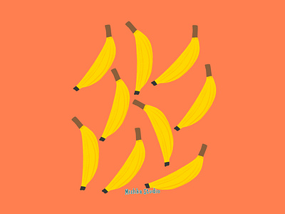 Yellow Bananas banana banana drawing digital art digital illustration fruit art graphic design home decor office decor wall art wall decor yellow bananas