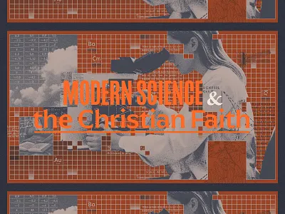 Modern Science & Christian Faith academic bible christian collage editorial faith illsutration religion science theology